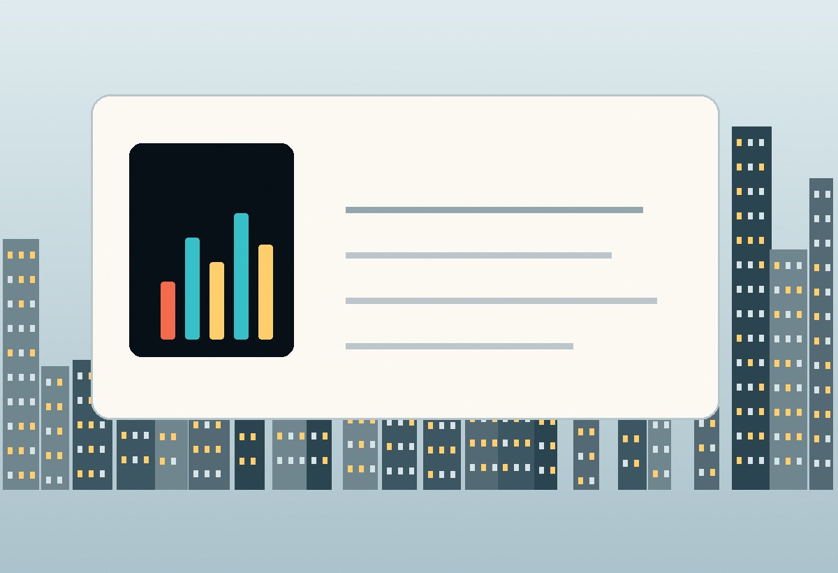 City growth and business insight chart visual